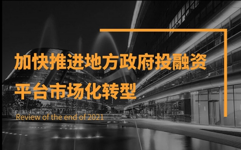 加快推进地方政府投融资平台市场化转型